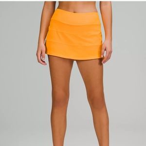 Lululemon Pace Rival Mid-Rise Skirt Clementine 8 tennis